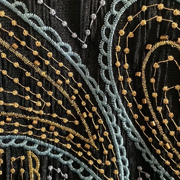 Alfred Dunner navy blue jacket with embroidery accents size 12p - Picture 8 of 11